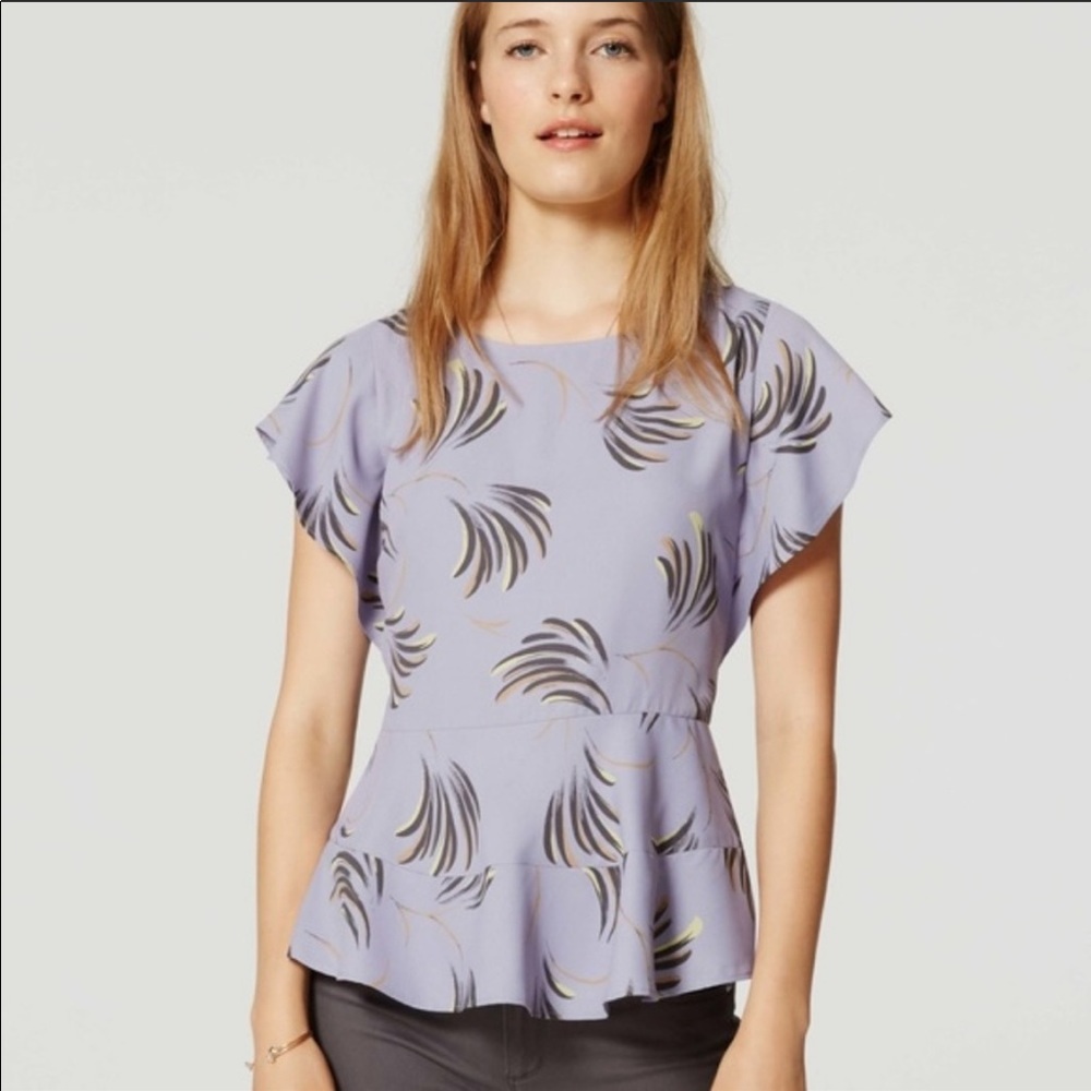 Loft peplum top